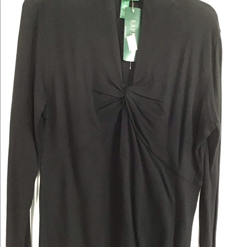 NWT Ralph Lauren gathered front Sweater